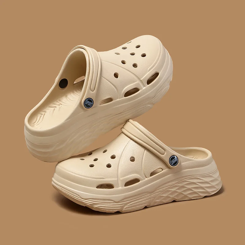 Women's Fashion Platform Sandals Summer 2025 Thick Sole Soft Eva Clogs Garden Shoes for Women Hollow Out Non Slip Beach Sandals - Image 10