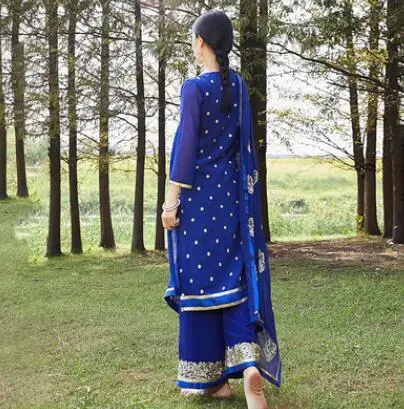 India Pakistan Punjabi Dupattas Daily Suits Woman Blouse Pants Scarf Kurtas Saree Top Katak Sets Women Dress Set - Image 10