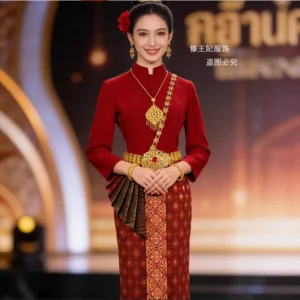 Thai Traditional Clothing Thai Hotel Restaurant Work Clothes