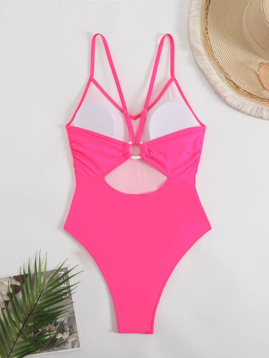 Sexy Bikinis Woman Swimwear One Piece Women's Swimsuit 2025 Female High Leg Bath Bathing Suits Swimming for Beach Wear Monokini - Image 3