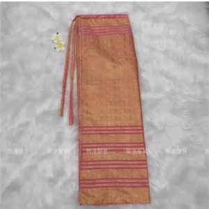 Thai Myanmar clothing half body high waisted long skirt