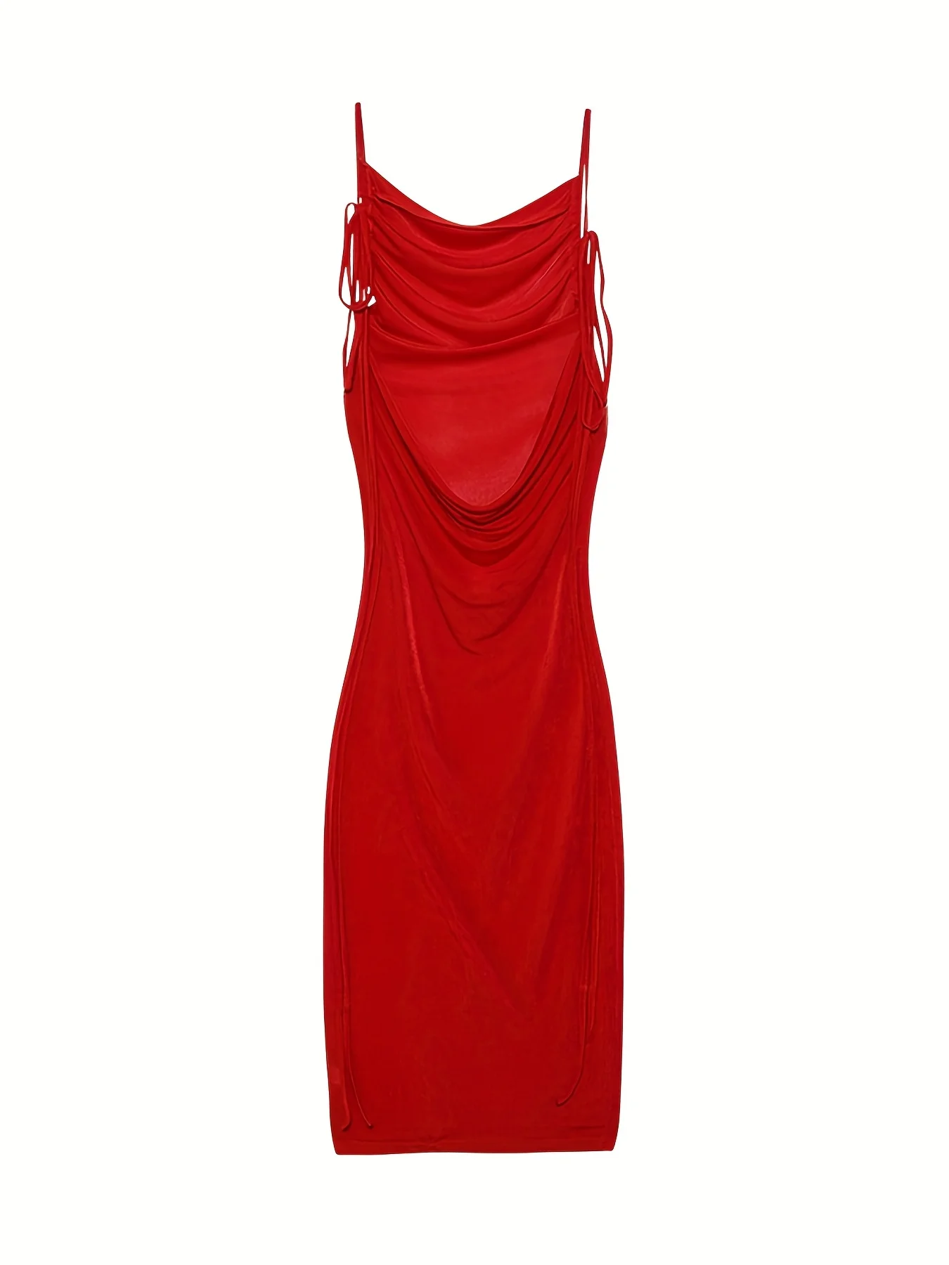 2024 New Summer Fashion Sexy Strapless Hang Neck Temperament Dress - Image 7