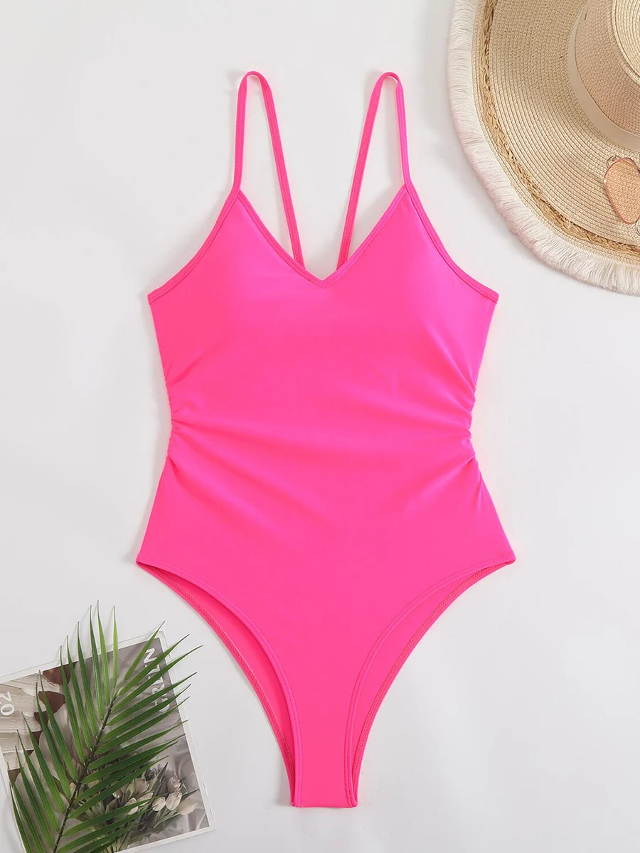 Sexy Bikinis Woman Swimwear One Piece Women's Swimsuit 2025 Female High Leg Bath Bathing Suits Swimming for Beach Wear Monokini - Image 2